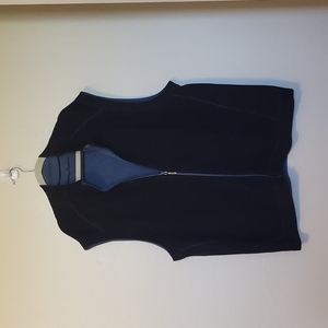 Tommy Bahama Men's Terrycloth Zip-Up Vest Outer Ware Navy Big & Tall Size XXL